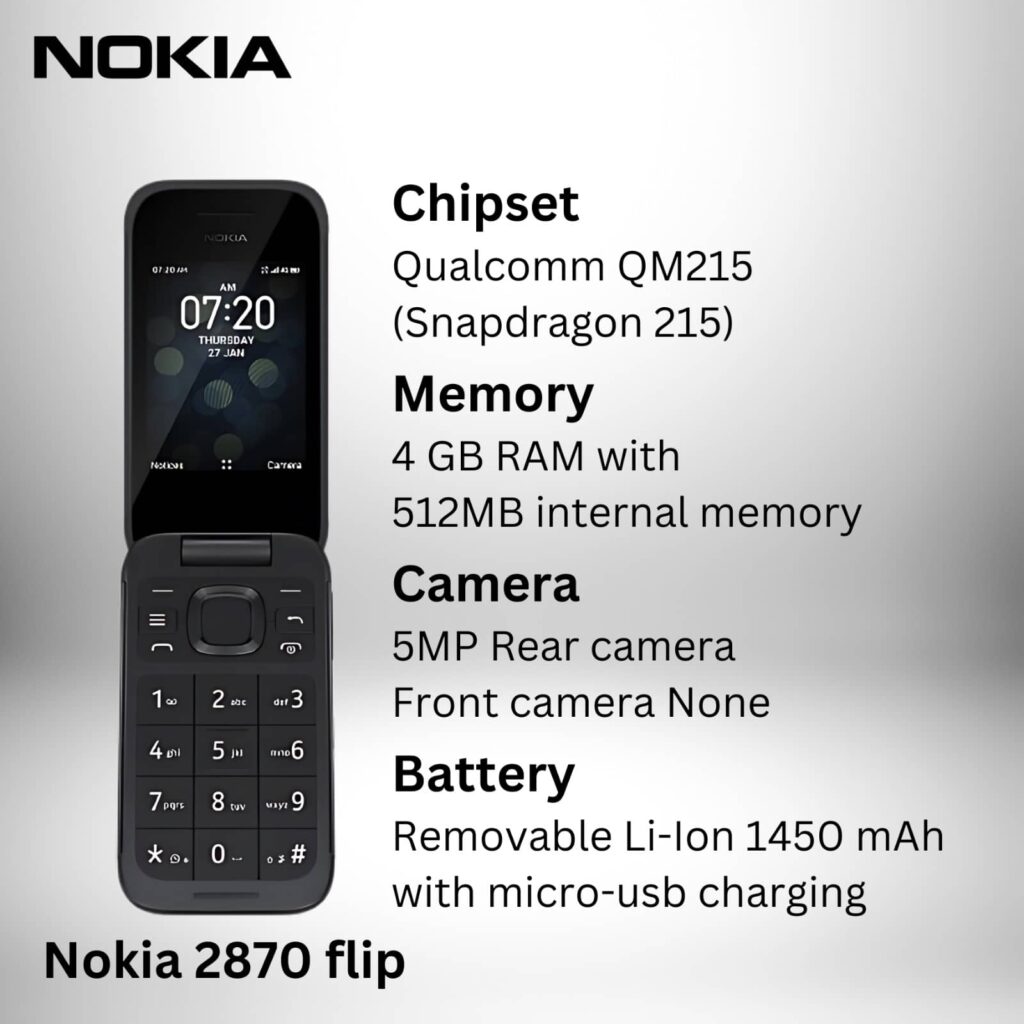 nokia 2780 flip Best SmartPhone For Seniors 